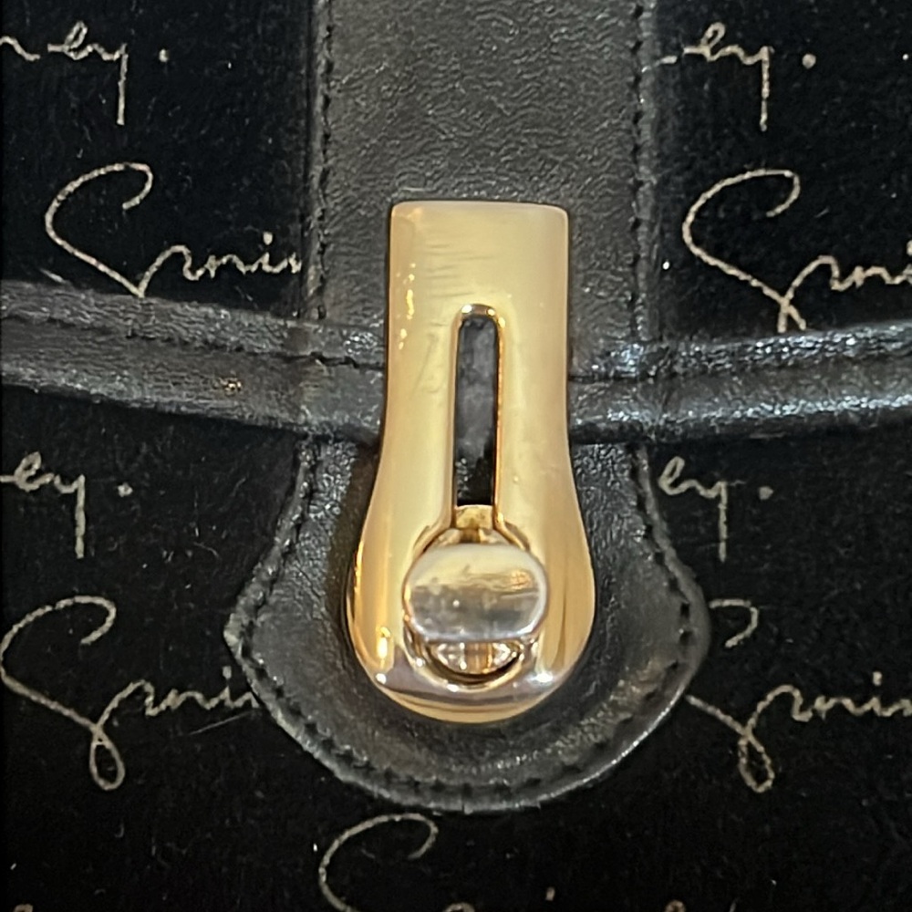 Vintage SAC Givenchy black suede signature purse - Picture 4 of 13